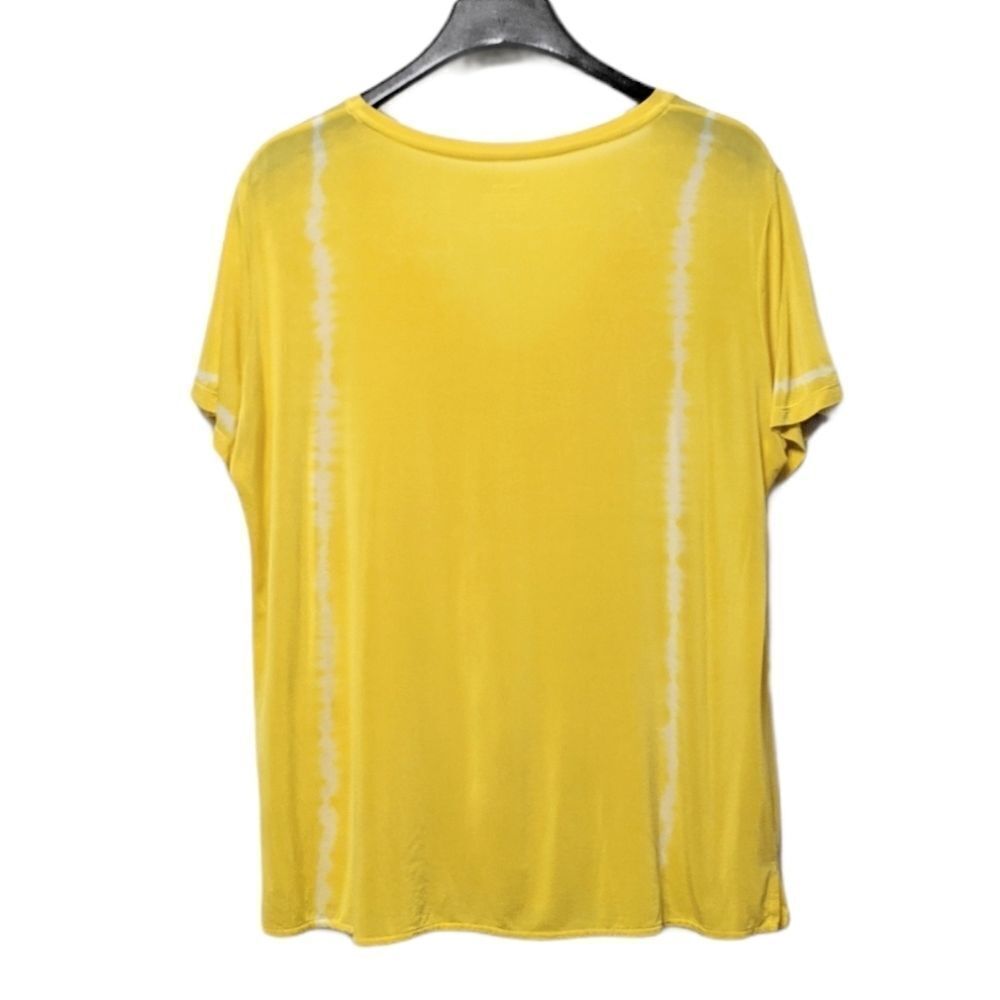 MAJESTIC PARIS NEIMAN MARCUS Tie Dye V-Neck Top L - Picture 4 of 7